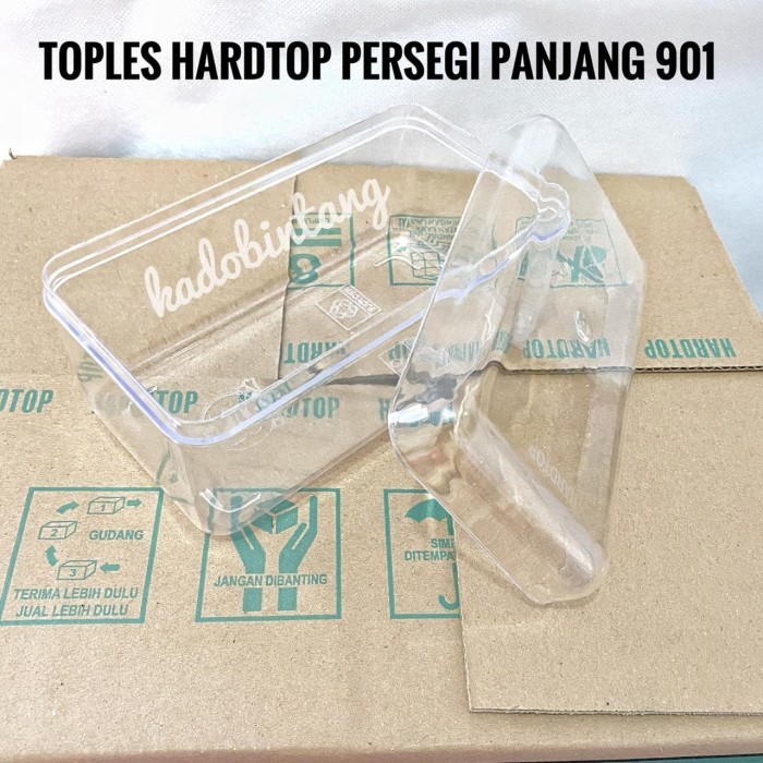 Toples Kue Kering Nastar Dessert Kotak Persegi Panjang Hardtop 901