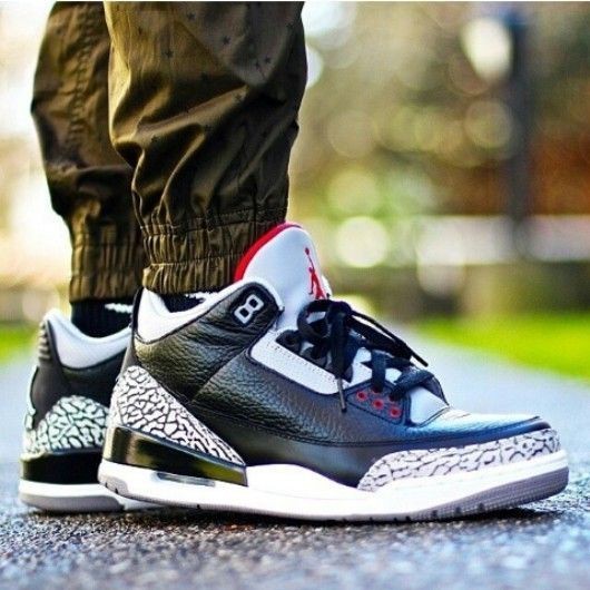 Terlaris Sepatu Nike Air Jordan Retro 3 Original Laser Prange Best Seller