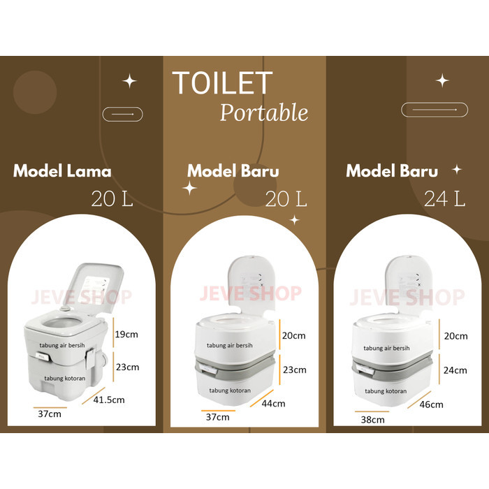 Toilet Portable Manula Orang Sakit Hamil Travelling Camping