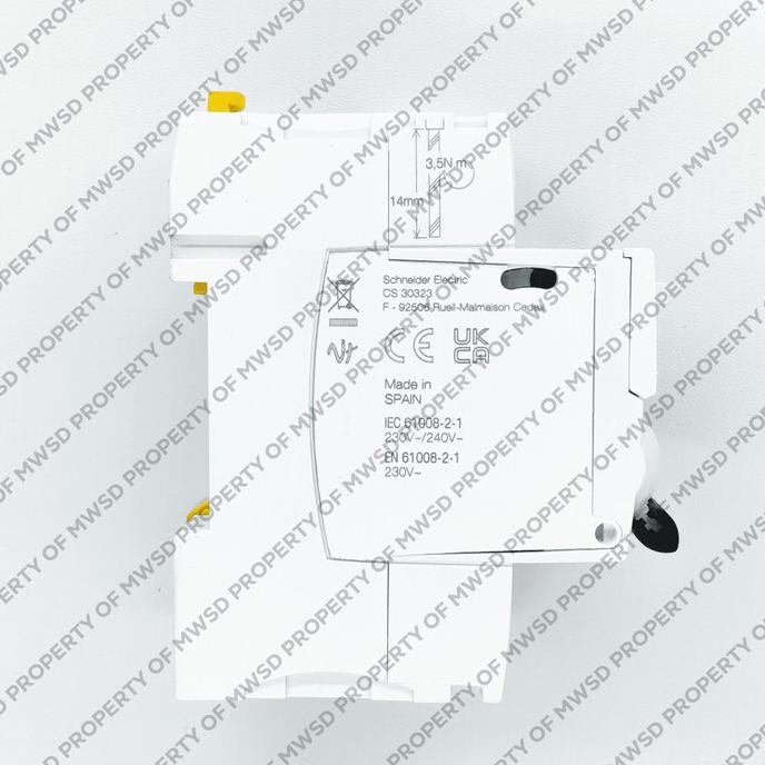 SCHNEIDER RCCB ELCB 2P 25A 10MA A9R10225