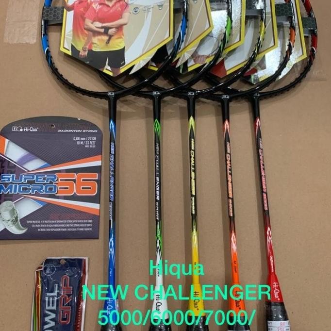 Raket Badminton HIQUA HQ NEW CHALLENGER 5000/6000/7000/8000/9000 ORI Terlaris