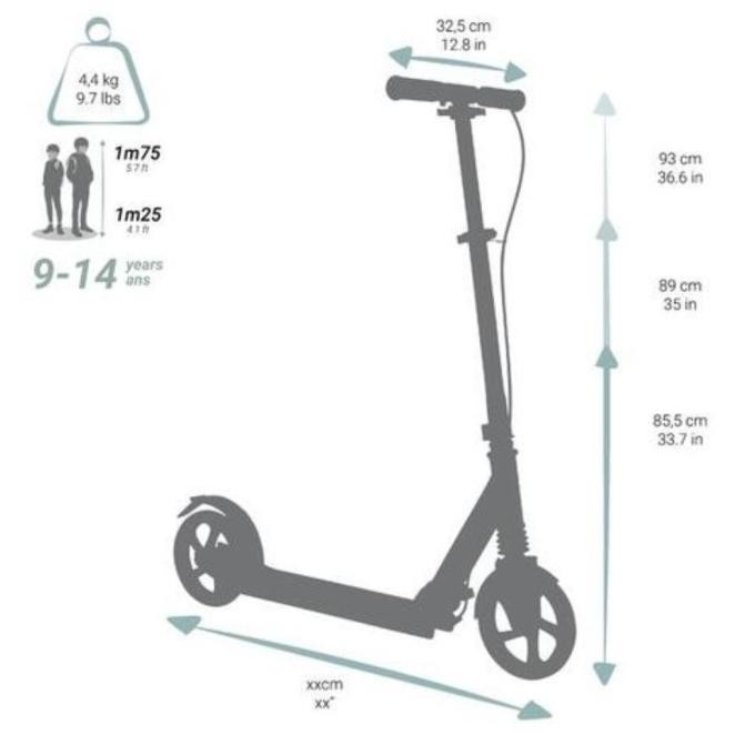 Grosir Scooter Mid 9 Oxelo Skuter Oxelo Mid 9 Otoped Skuter
