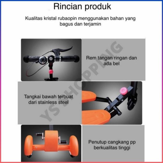 Promo Skuter Anak Injak Dual Pedal / Scooter Dual Pedal / Skuter Pedal Anak