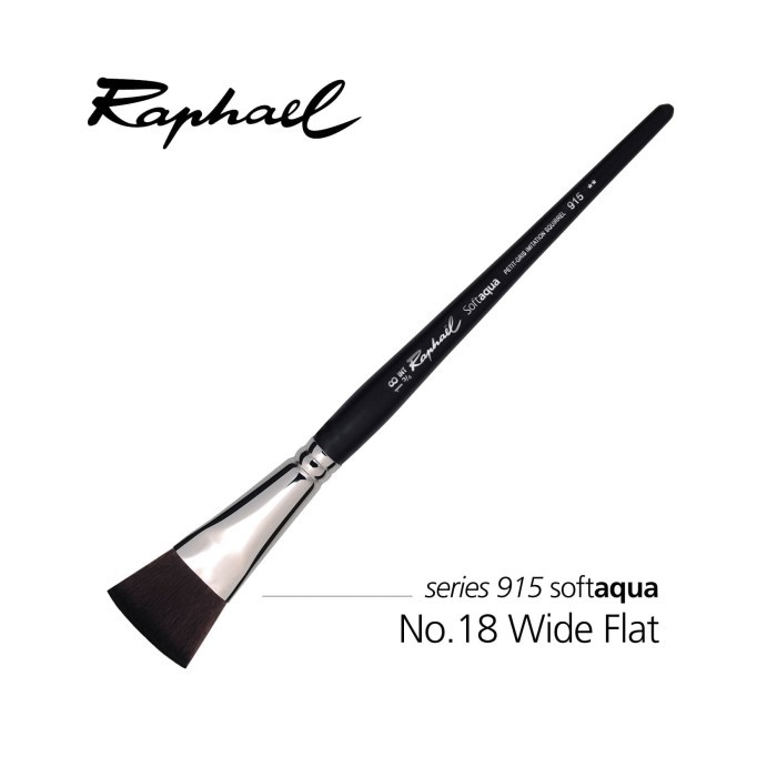 

RAPHAEL 915 SoftAqua No.18 Wide Flat Brush