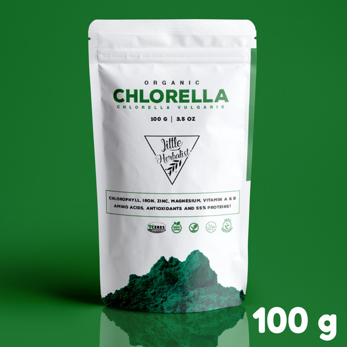 

BUBUK CHLORELLA ORGANIK / ORGANIC CHLORELLA POWDER - 100 GRAMS KODE 843