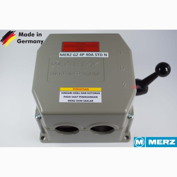 MERZ COS OHM Saklar GZ 4P 40A 63A 100A ON-OFF-ON Germany (Standar N)