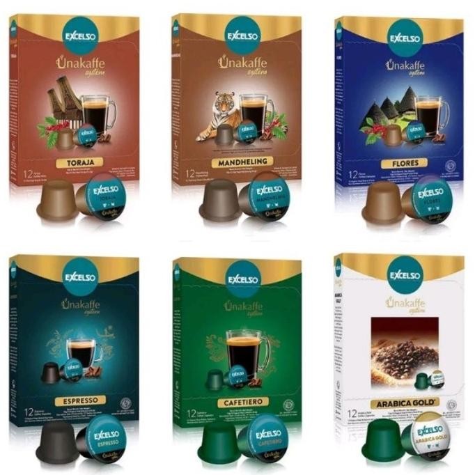 

Excelso Unakaffe Kopi Kapsul Coffee Capsule Mesin Tablet Otomatis