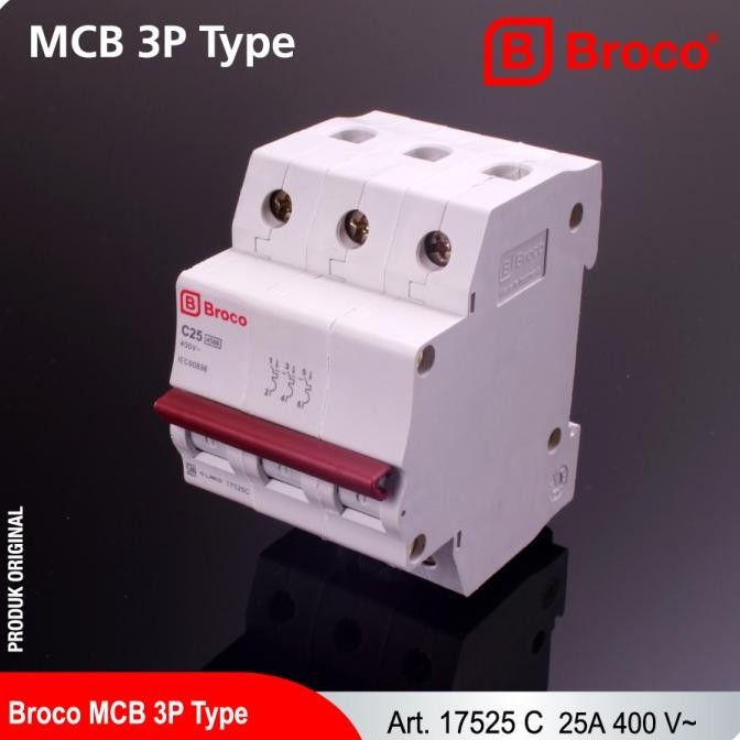 BROCO MCB 3 PHASE 25A (17525C)