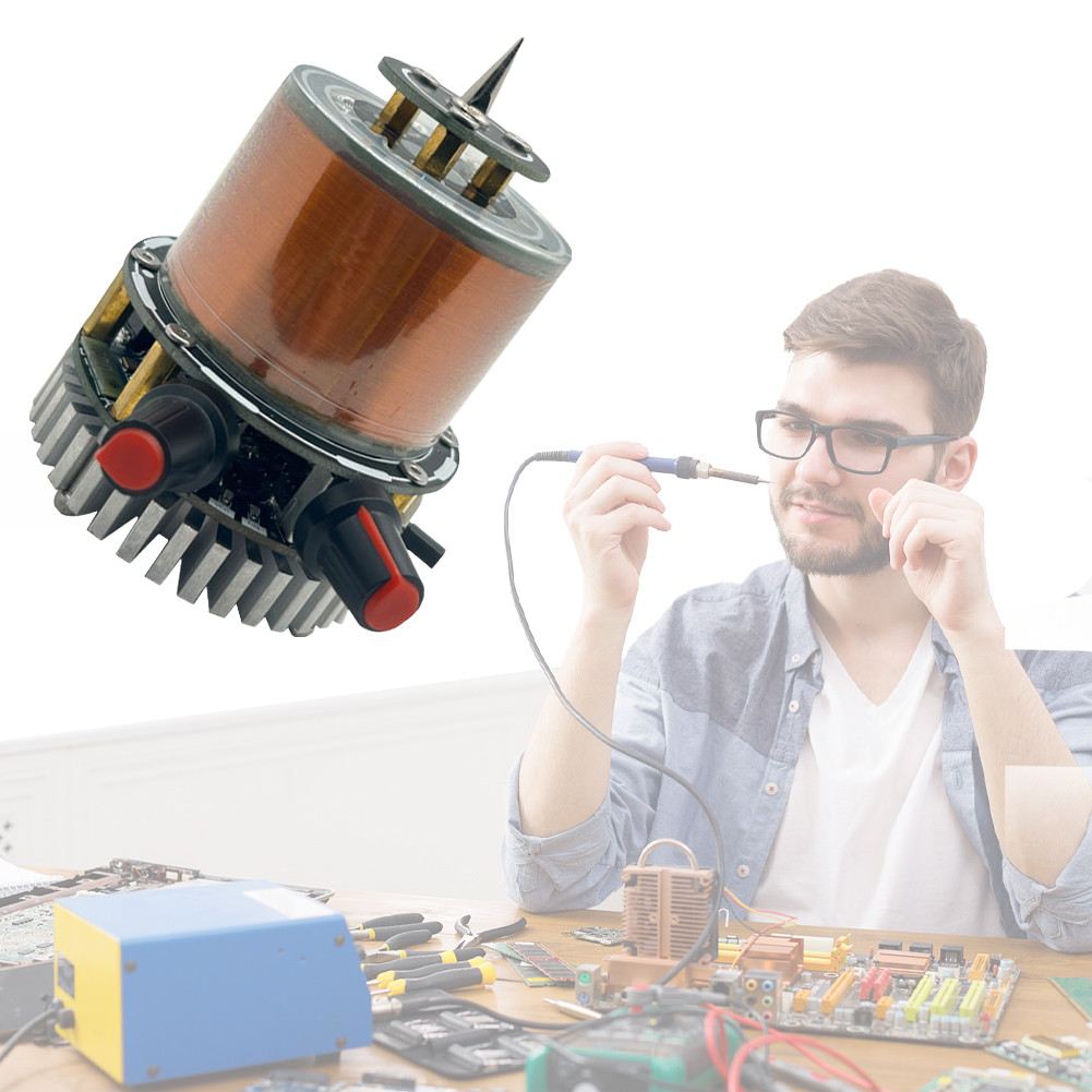 BHS Bluetooth-compatible For Tesla Coil Speaker Electric Arc Generator High Power Pulse Voltage for 