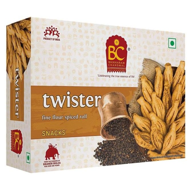 

(:(:(:(] TWISTER BHIKHARAM CHANDMAL 200G / Namkeen / Snack India