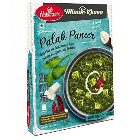 

] PALAK PANEER MINUTE KHANA 300G YUMKEENZ BY HALDIRAM'S