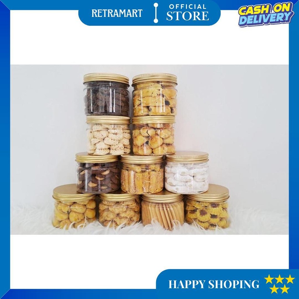 

Kue Kering Nastar / Keju / Putri Salju / Coklat Mede / Sagu Keju 400Ml D Promo Puncak