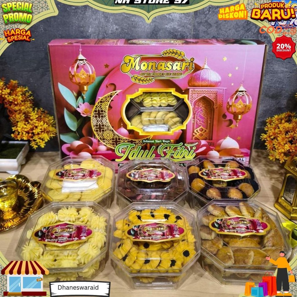

Paket Kue Kering Lebaran Isi 6 Toples Hampers Kue Kering D Terlaris