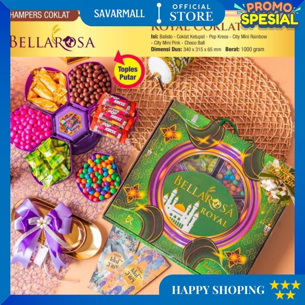 

Hampers / Parcel Paket Lebaran Produk Bellarosa Kue Kering D Sale