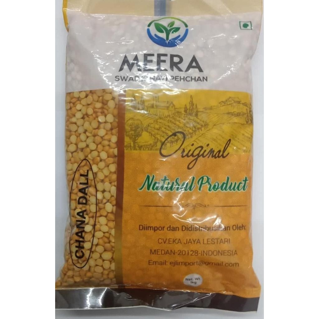 

+++++] CHANA DALL 1KG MEERA / Channa Dal / Kacang Lentils Impor India