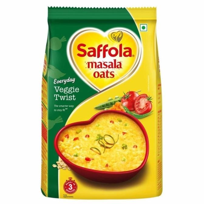 

Open DS] MASALA OATS VEGGIE TWIST SAFFOLA 500g / Sarapan Bergizi / vegetarian
