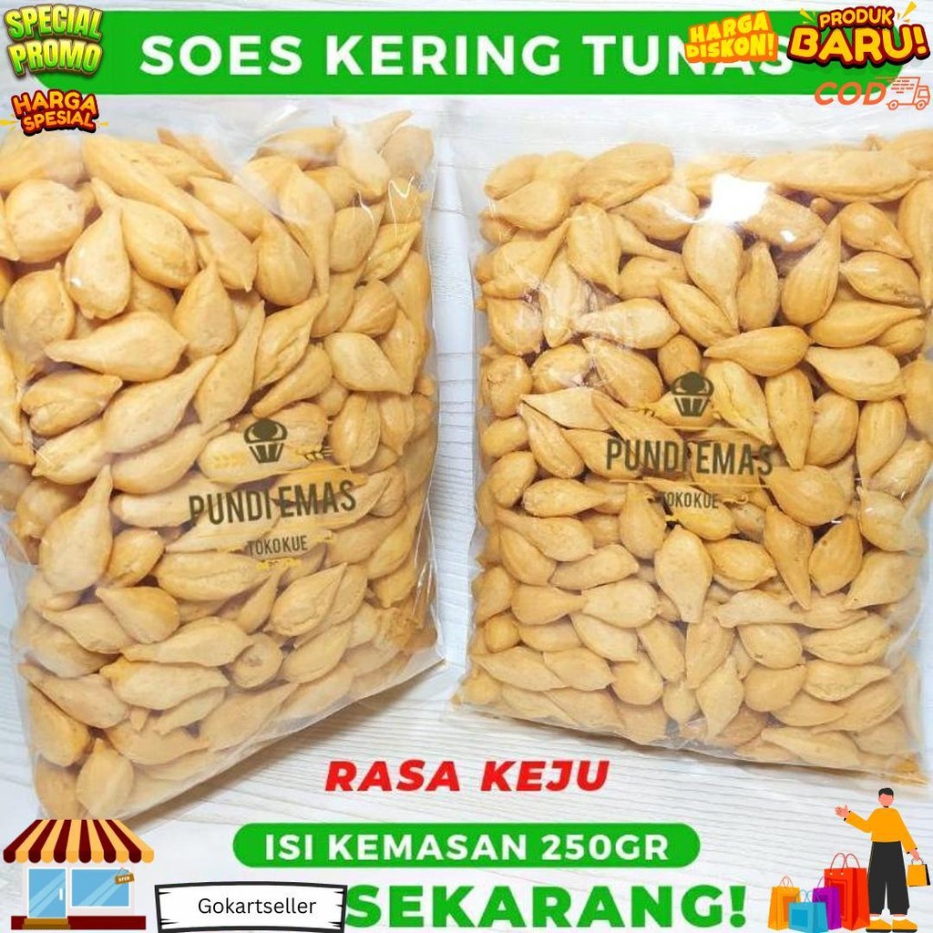 

Soes Keju Tunas Kue Soes Kering Rasa Keju Makanan Ringan Isi 250 Gram Soes Bandung D Best Seller