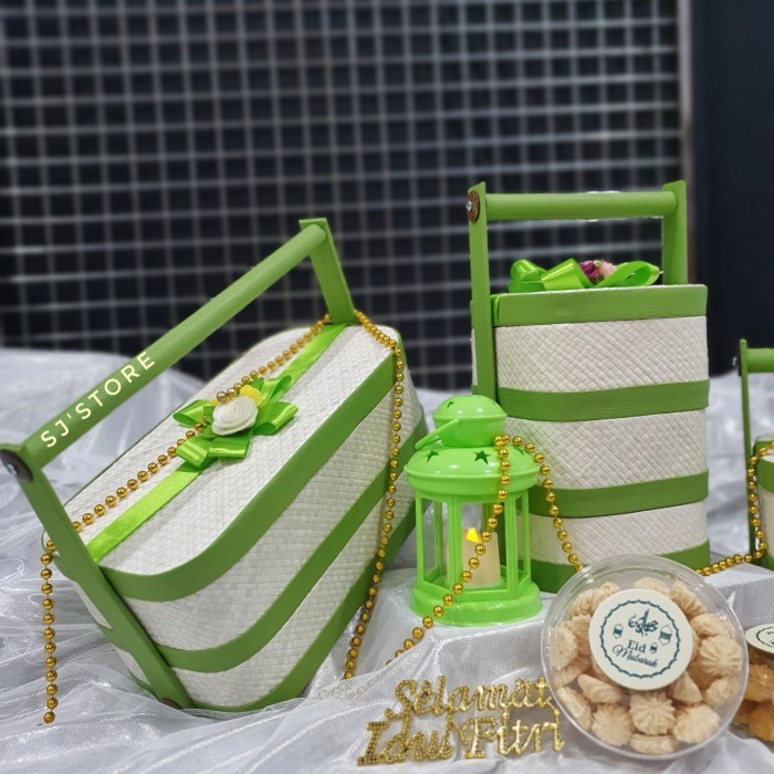

New! Hiasan box kue kering makanan hampers lebaran idul fitri parcel A - S Lebaran