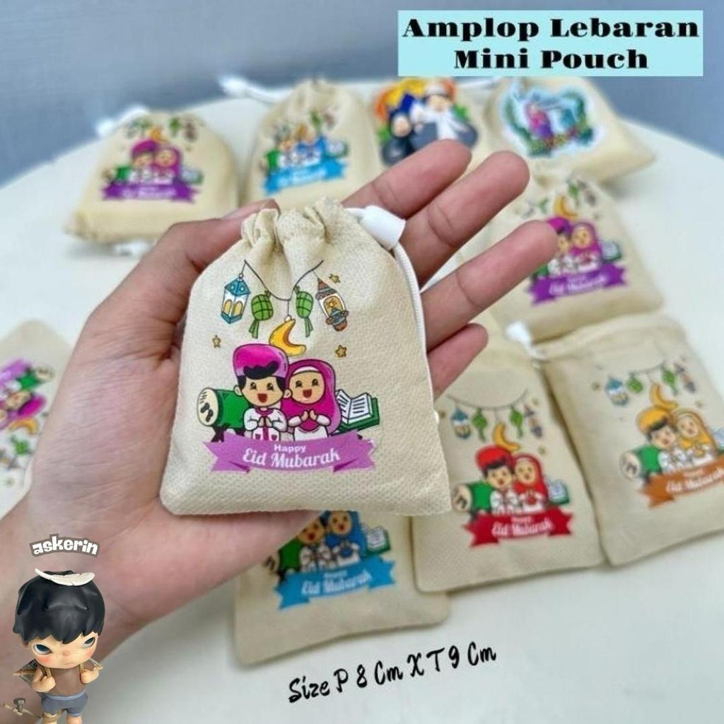 

Isi 12 Amplop Lebaran Mini Pouch/ Dompet Koin Lebaran Amplop Angpao Lebaran Unik Kilat