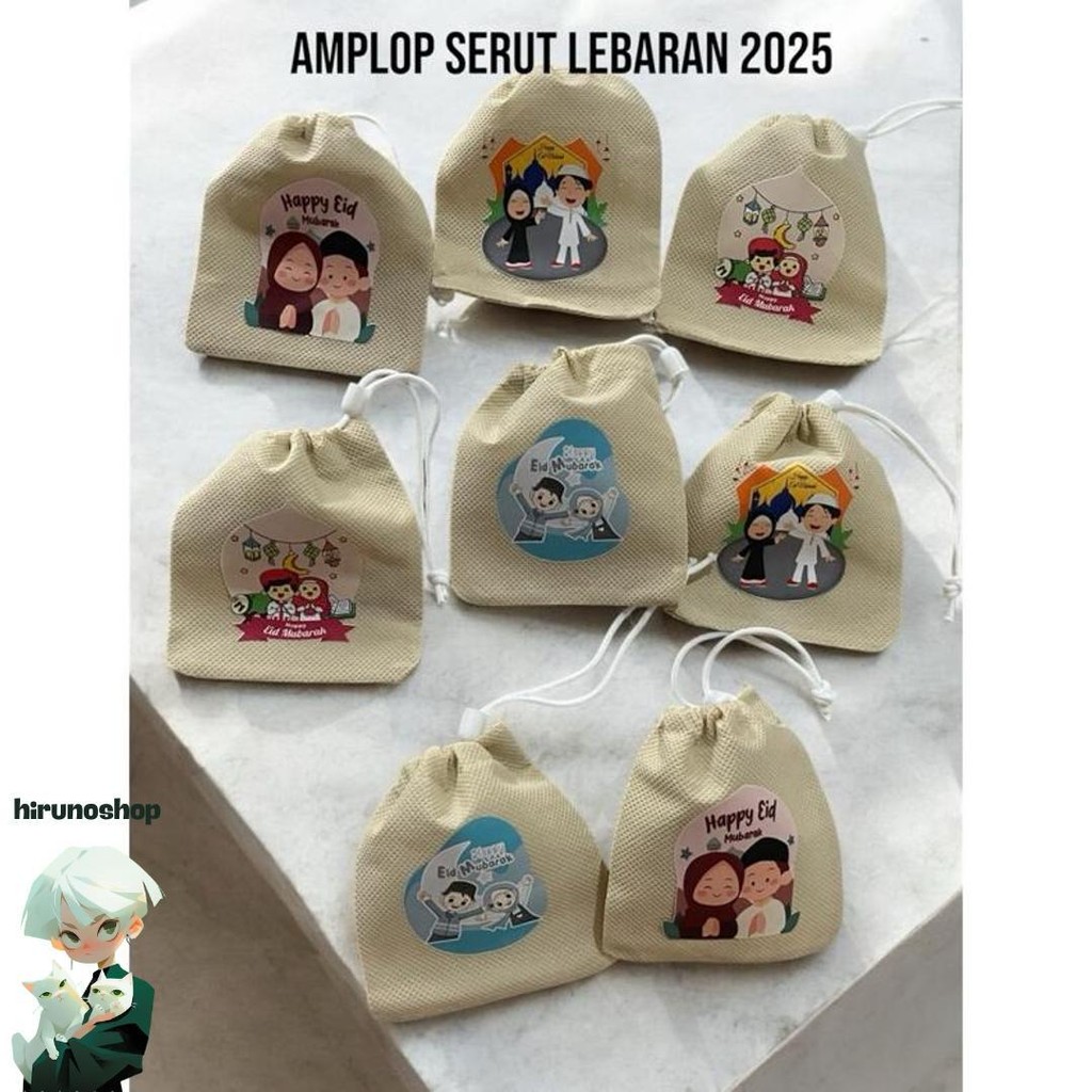 

(1 Pack 12 Pcs) Amplop Lebaran 2025 Serut Aesthetic Lucu Promo
