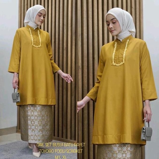 Tunik Batu Payet Toyobo || Tunik Payet Busui || Baju Kurung Malaysia || Tunik Terbaru~Kamari Wanita 