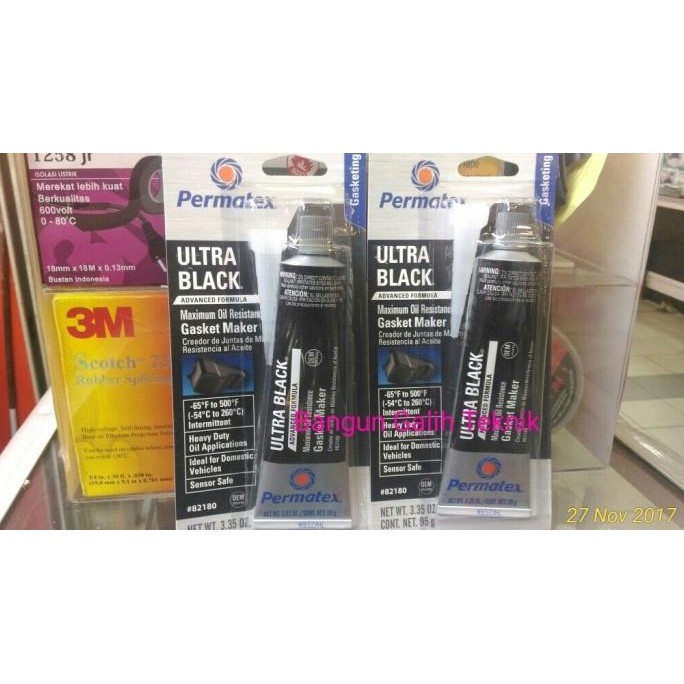 

Permatex Ultra Black Maximum Oil Resistance RTV Silicone Gasket Maker