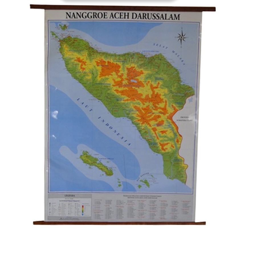 

Peta Aceh ukuran 72 x 102