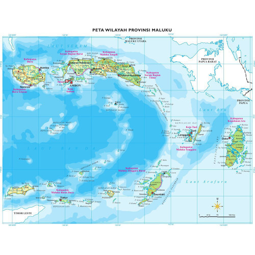 

Peta Maluku ukuran 72 x 102