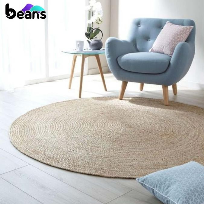 Beans Karpet Anyaman - RUG Anyaman - RUG Seagrass - Karpet Bulat