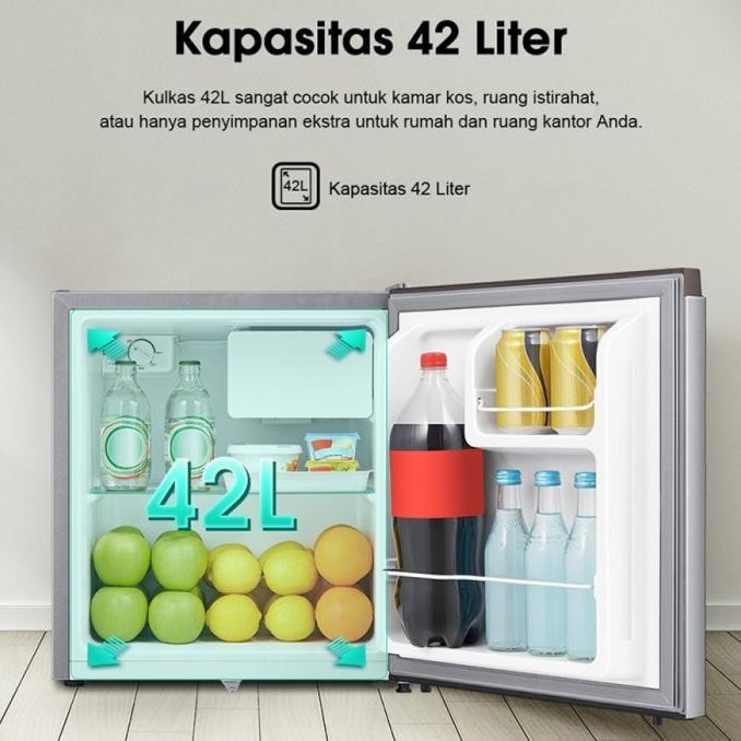Kulkas Mini Portable Hisense 58L RR68D4IGN Minibar