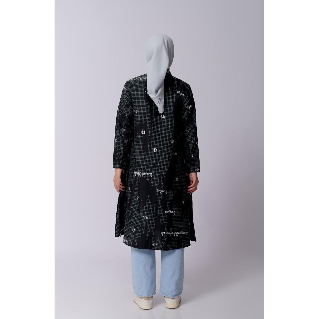 BEST SELLER ZM ZASKIA MECCA - HEYZA MIDI DRESS - AKSARA NUSANTARA - AKSARA JAWA