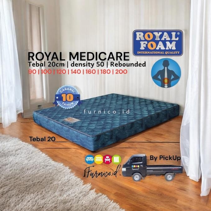 Kasur Busa ROYAL FOAM MEDICARE TULANG PUNGGUNG REBOUNDED REBONIT
