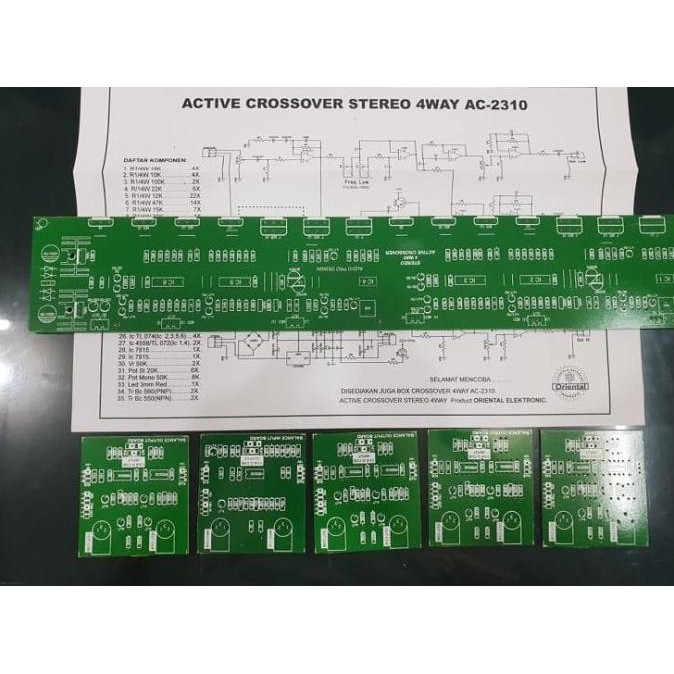 ```````] PCB Active Crossover 4way