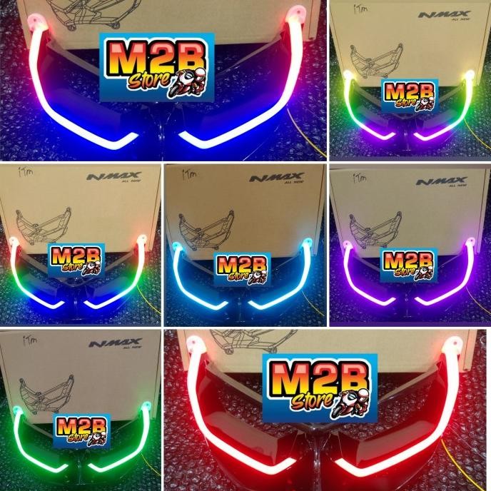 Lampu Alis Depan Frame Depan RGB Remote Magnet New Nmax 2020 2021 2022