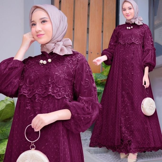 BEST SELLER MASITA DRESS KEBAYA JUMBO WANITA MUSLIM MODEL GAMIS MAXI KEKINIAN