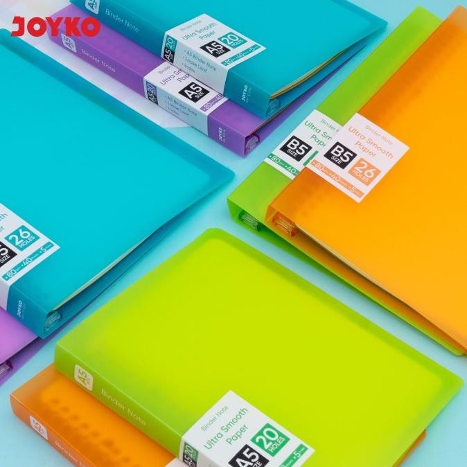 

Joyko Binder Note A5 B5 NEON TRANSPARENT / Buku Binder Buku Tulis Catatan Binder Joyko A5 B5