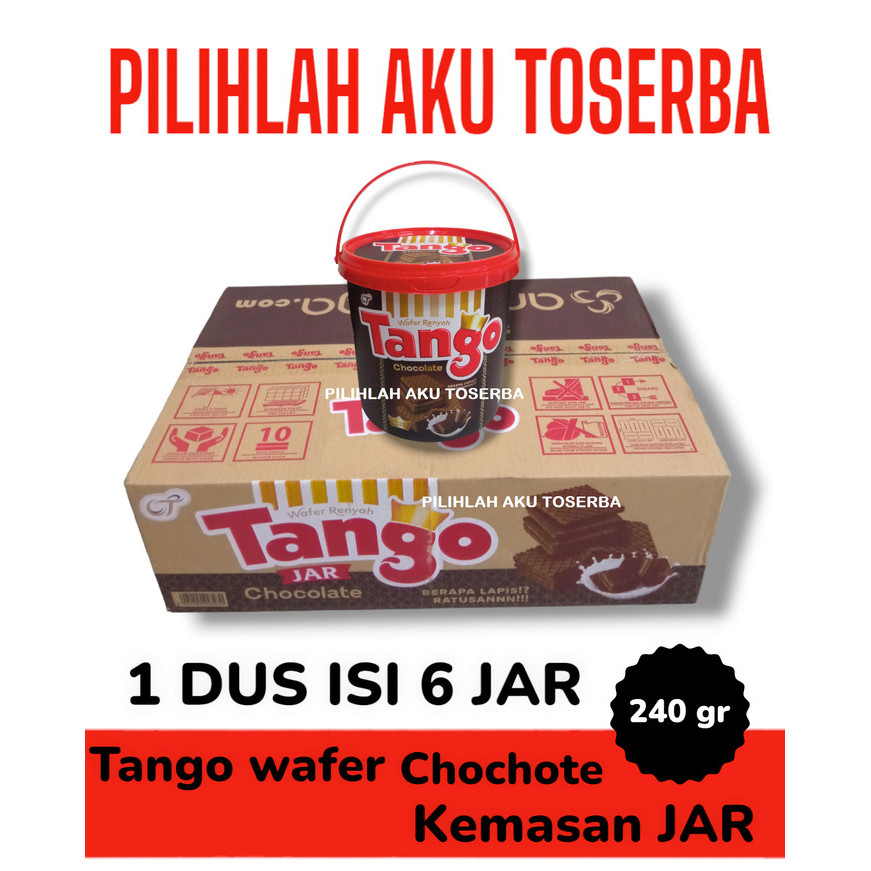 

Tango Wafer CHOCOLATE kemasan JAR / EMBER - (HARGA 1 DUS ISI 6)