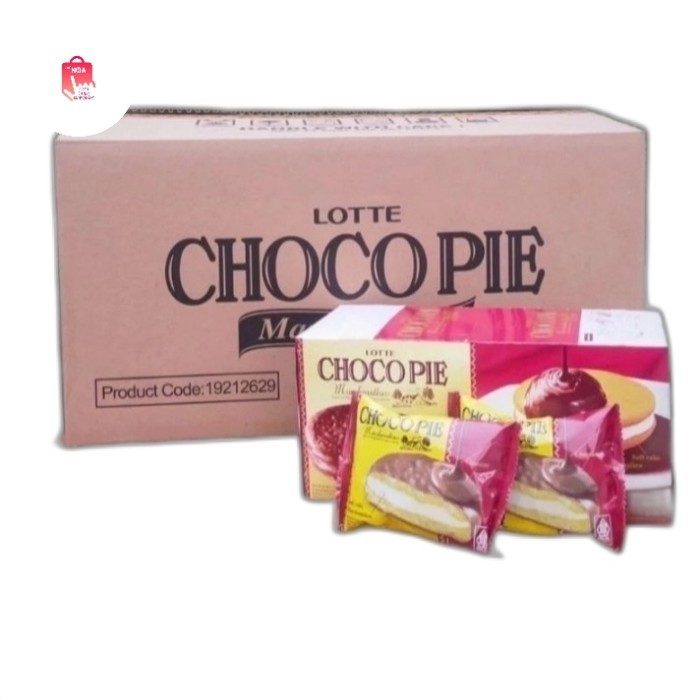 

Lotte CHOCOPIE Marshmallow Cokelat (1 dus/8 box/12 pcs)