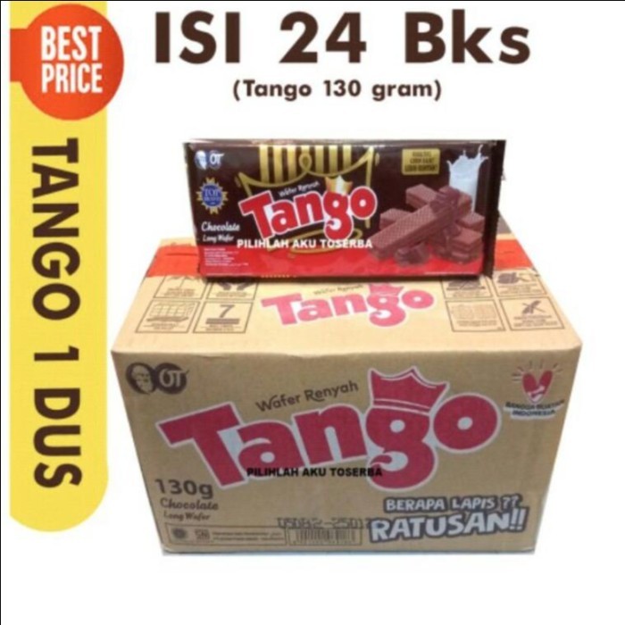 

1 dus tango wafer coklat 120 gr x 24 pcs