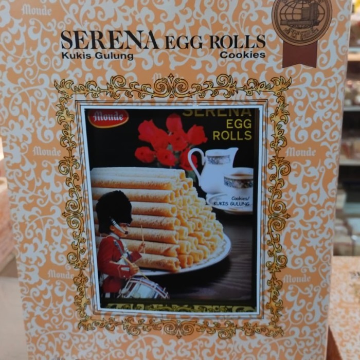 

Monde Serena Eggroll 650gr Biskuit Kue Kering Kaleng Egg Roll