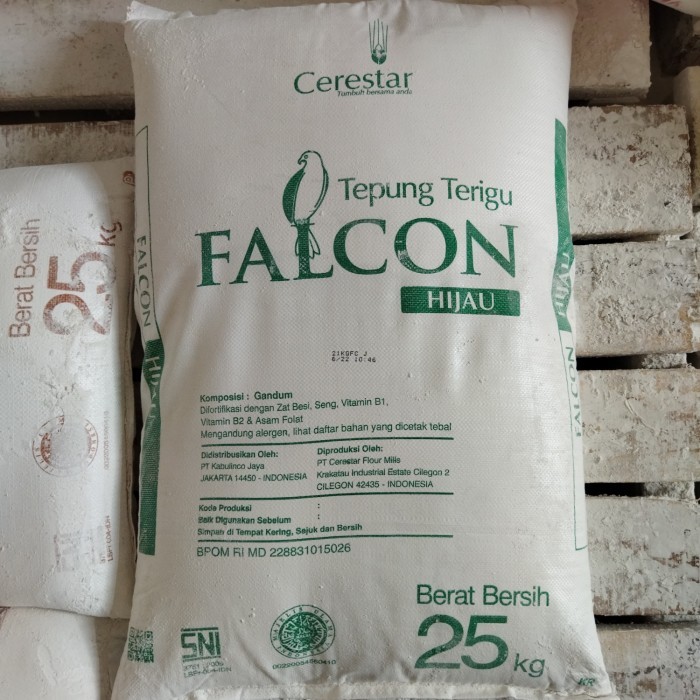 

Tepung Terigu Falcon Hijau Protein Tinggi 25 KG Grab & Gojek Bandung