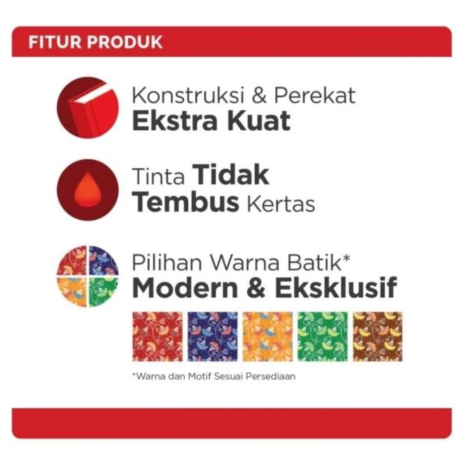 

Paperline Buku Tulis HARD COVER Folio F4 50 100 Lembar Garis Kantor