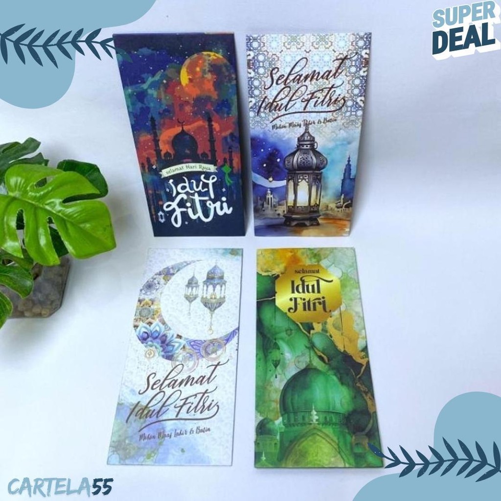 

Amplop Lebaran 2025 Unik Aesthetic Glosir 1 Pack ( Isi 40 Pcs ) Siap Pakai, Amplop Idul Fitri Ukuran Jumbo Diskon