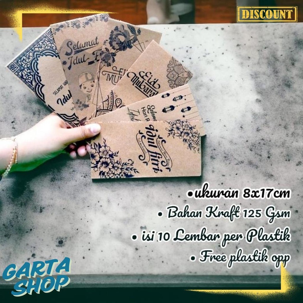 

Amplop Lebaran Craft Besar Grosir ( 1 Kg 250 Pcs ) Flash Sale! Diskon Hingga 70%