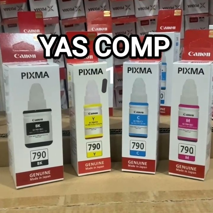BEBAS ONGKIR - Tinta Canon PIXMA GL-790 Original - 1 SET G1010/G2010/G3010/G4010 - BK