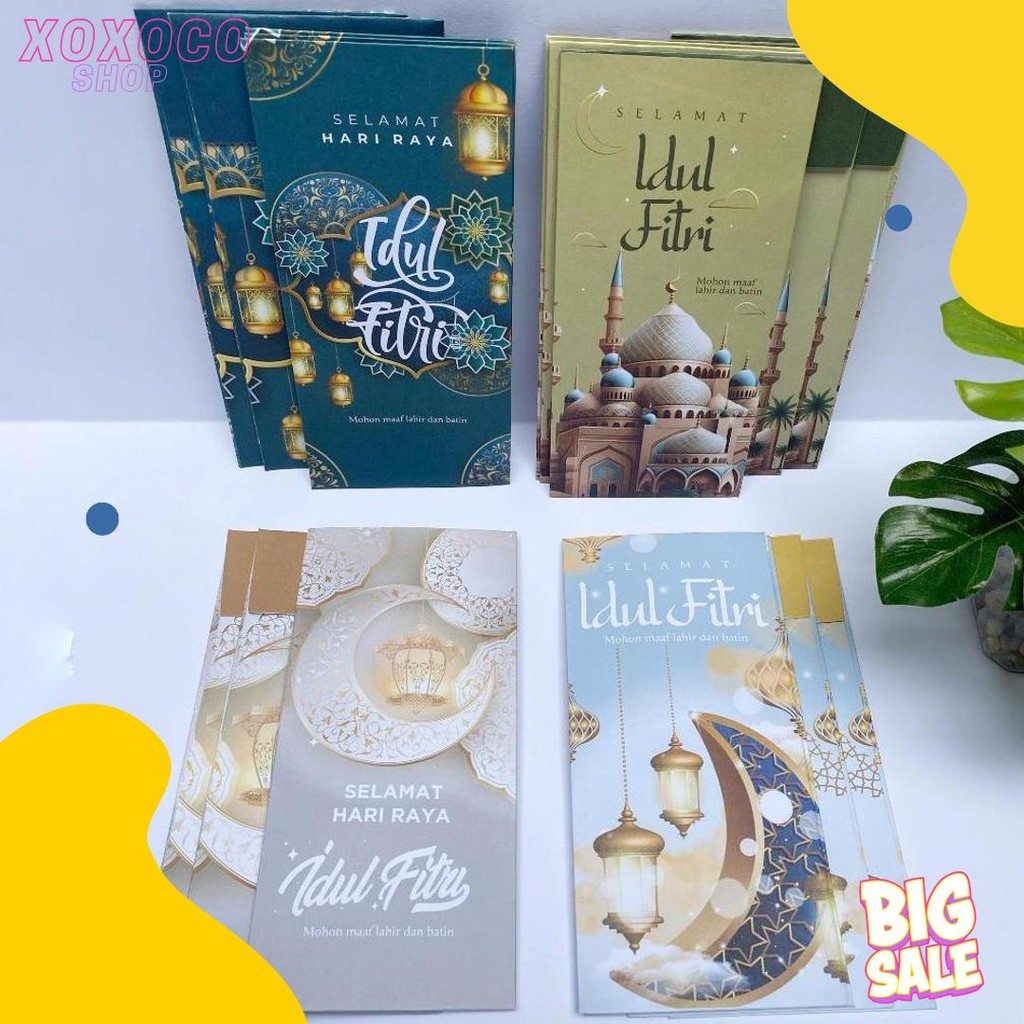 

Amplop Lebaran 2025 Unik Aesthetic Glosir 1 Pack ( Isi 40 Pcs ) Siap Pakai, Amplop Idul Fitri Ukuran Jumbo Flash Sale! Diskon Hingga 70%