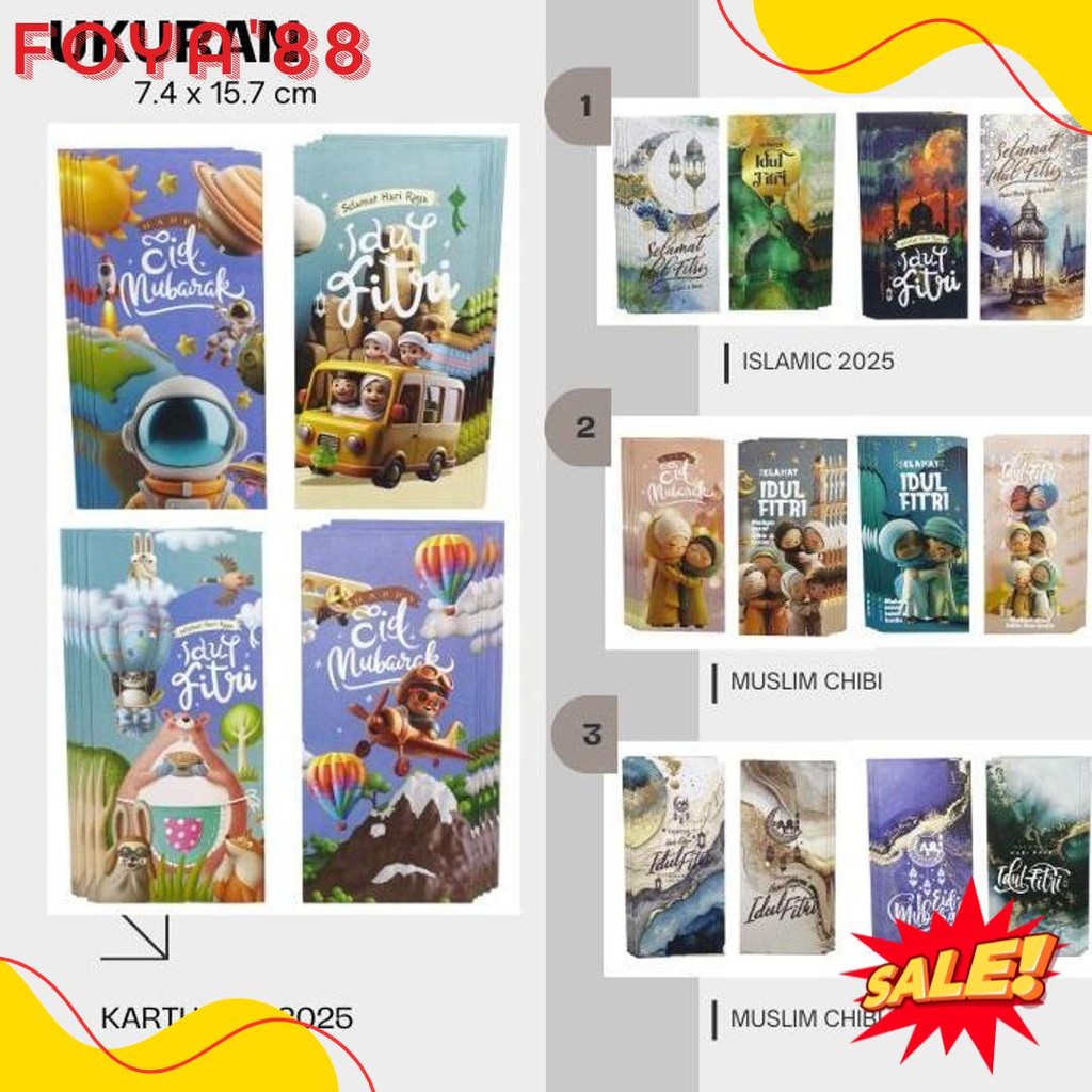 

Amplop Lebaran 2025 Unik Aesthetic Glosir 1 Pack ( Isi 40 Pcs ) Siap Pakai, Amplop Idul Fitri Ukuran Jumbo Diskon