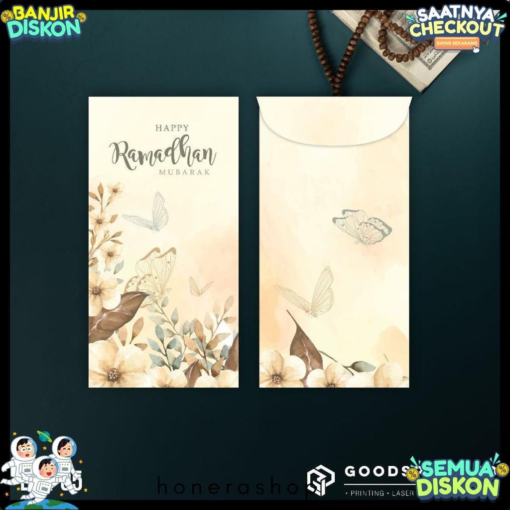 

6 Pcs Amplop Lebaran Angpao Idul Fitri | Angpau Thr Lebaran Custom Nama Diskon