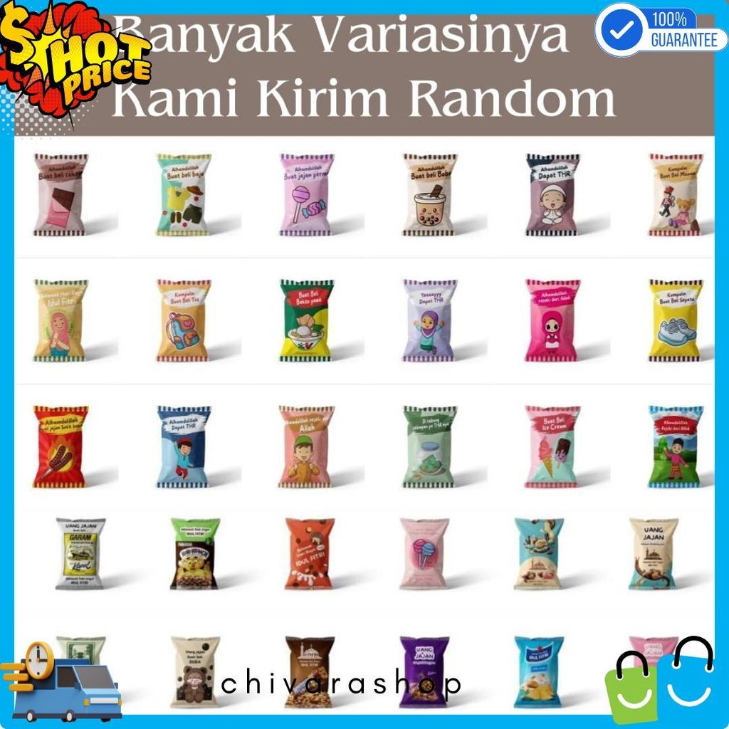 

(100 Pcs) Amplop Lebaran 2025 Unik Bentuk Permen Diskon Setengah Harga