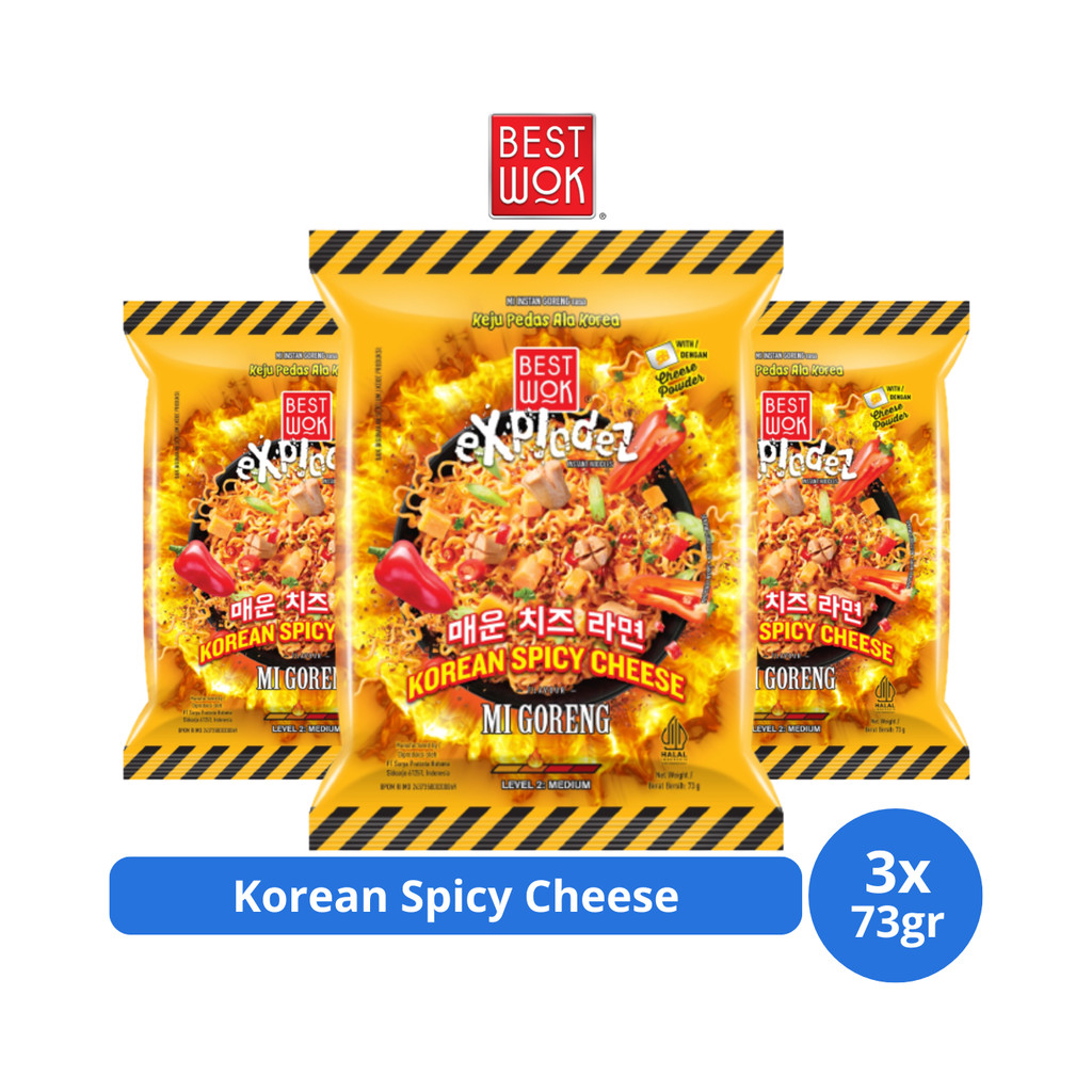 

Best Wok Korean Spicy Cheese 73gr x 3 pcs